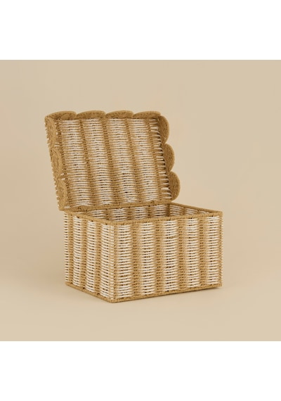 Karaca Home Nelia Kapaklı Organizer Sepet 45x32,5x25 Cm Kahverengi