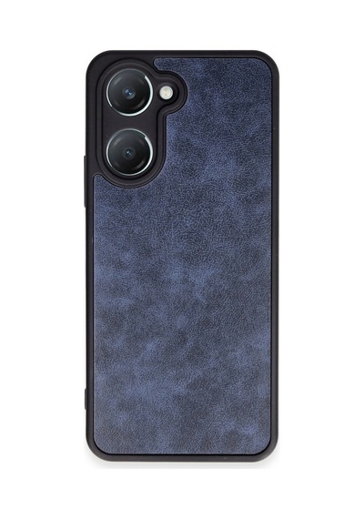 Vivo Y18 Kılıf Aras Deri Kapak - Lacivert -