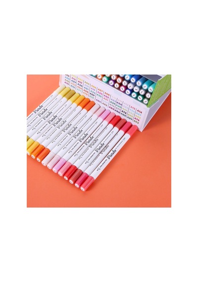 Platube Çift Taraflı Brush Pen 60 Lı Marker Kalem Seti Bullet Jurnal Mandala Eskiz Boyama Seti