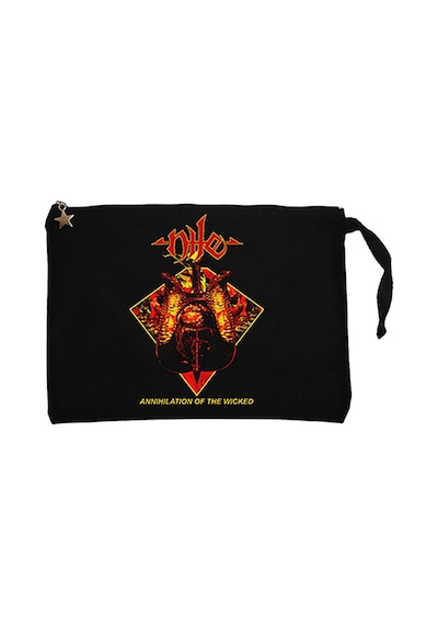 Nile Annihilation of the Wicked Siyah Clutch Cüzdan / El Çantası Siyah