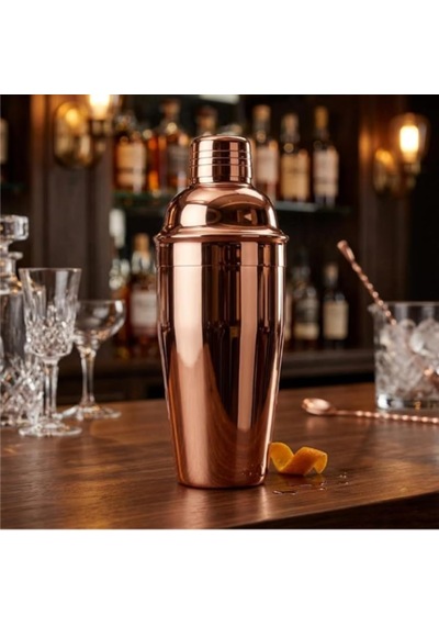 Tr Bakır Kaplama Paslanmaz Çelik Kokteyl Shaker, 750 Ml