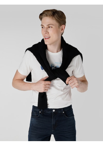 Colin's Colins Regular Fit Triko Siyah Erkek Kazak Cl1064739 Siyah