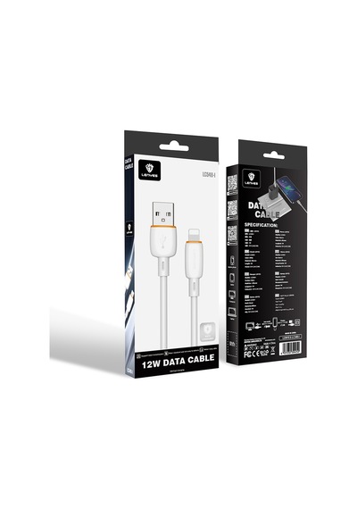 Lenyes Lc548-l Usb-a To Lightning Data Ve Şarj Kablosu 12w 1m Beyaz