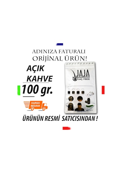 Jaja 100 Gr Açık Kahve Saç Tozu Topik Ekonomik Boy