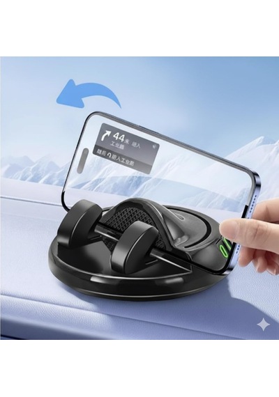 360 Derece Dönebilen Yapışkanlı Fosforlu Numaratörlü Araç Telefon Tutucu 2 Mixed