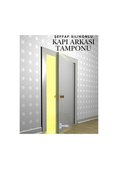 Şeffaf Kapı Kolu Stoperi 8 Cm Kapı Çarpma Engelleyici Duvar Koruyucu Tampon Ve Tutucu Çarpma