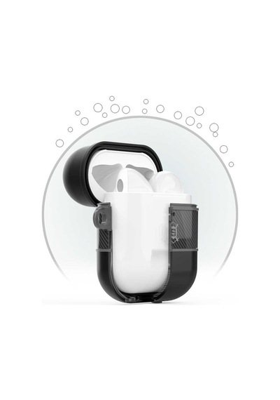 Airpods 1. Nesil 2016 A1523-a1722-a1602 Uyumlu Silikon Kılıf Airbag 16 - Siyah - T16104