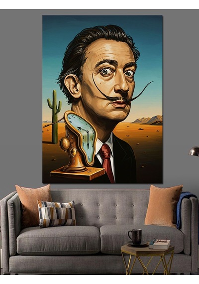 Ahşap Tablo Salvador Dali Ünlü Ressam Çocuk Odası Tabloları