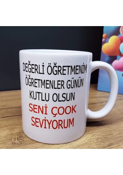 Öğretmenler Günü Tasarımlı Kupa Bardak Diğer