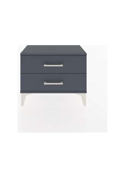 Arges Komodin 2 Çekmeceli 60x30x48 Antrasit-antrasit Antrasit