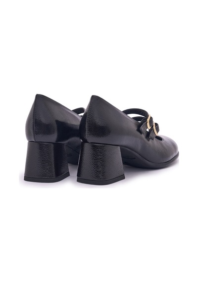 Naplak Axel Nero Topuklu/ Stiletto Kadın 205307ds Donna Serena 5307ds Naplack Naplak Axel Nero