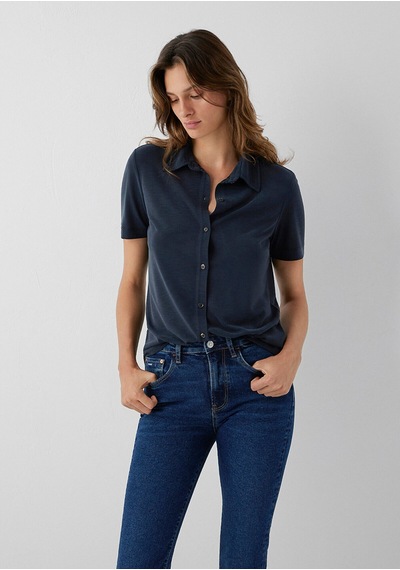 Mavi Tencel Tm Modal Karışımlı Antrasit Örme Gömlek Regular Fit / Normal Kesim 1620171-900 Siyah Mavi Tencel Tm Modal Karışımlı Antrasit Örme Gömlek Regular Fit / Normal Kesim 1620171-900 Siyah