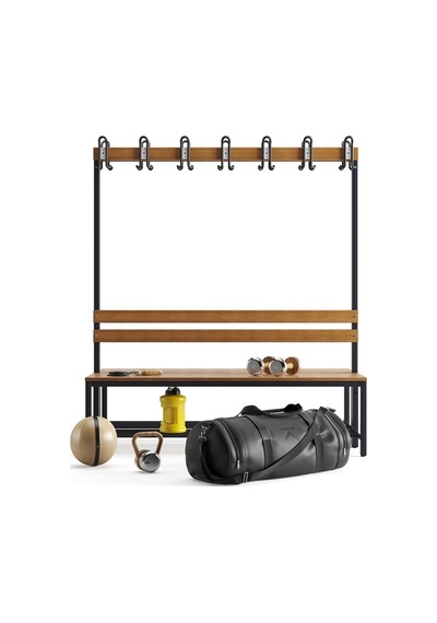 Ayakkabılıklı 4 Ayaklı Çift Taraflı Bank, 14 Kanca, 150x85x170 Cm, Spor Bankı Antrasit Ayakkabılıklı 4 Ayaklı Çift Taraflı Bank, 14 Kanca, 150x85x170 Cm, Spor Bankı Antrasit