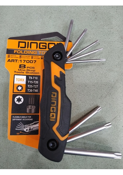 Dıngoı Torx Allen Yıldız Alyan Çakı 8 Parça