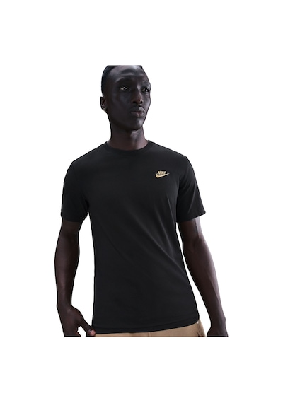 Nike M Nsw Club Tee Erkek Günlük Tişört Siyah/krem Siyah/krem