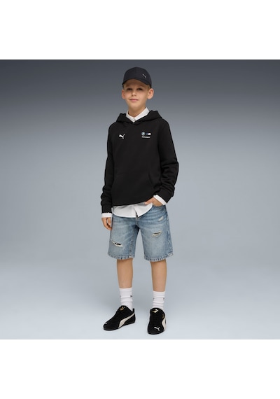 Puma Bmw M Motorsport Essentıals Genç Kapüşonlu Sweatshırt 634981 01 Siyah