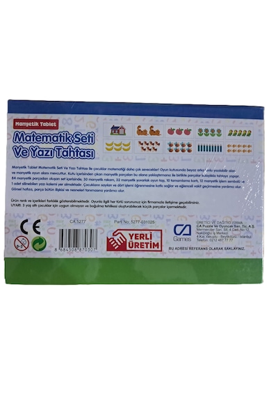 Manyetik Matematik Seti Ve Yazı Tahtası