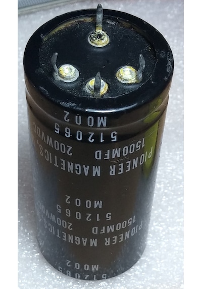 5 Adet Pioneer Magnetics 200V 1500Uf Kondansatör Abd Üretimi