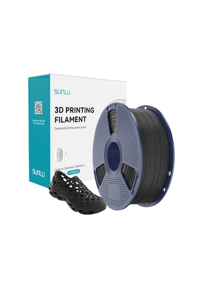 Sunlu Siyah Tpu 95a Esnek Filament - 1.75mm - 1 Kg