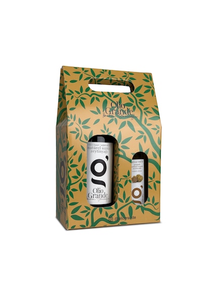 Olio Grande Erken Hasat Soğuk Sıkım Natürel Sızma Zeytinyağı 1 L + Trüf  Zeytinyağı 250 ML