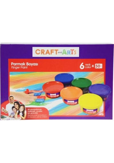 Craft And Arts 6x50 ML Parmak Boyası