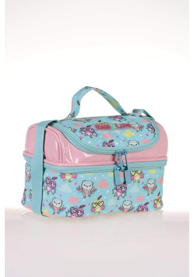Kids & Love Owl Rugan Hologram Beslenme Çantası 24x15x15 L7070 Çok Renkli