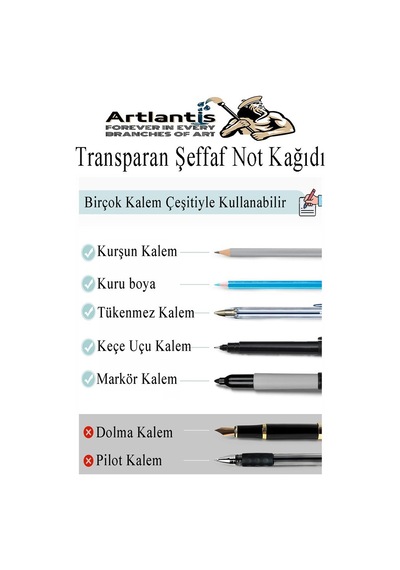Beyaz Yapışkanlı Şeffaf Not Kağıdı 50 Yaprak 3 Paket Kare Transparan Postit 75x75 Mm Yarı Saydam İşaretleyici Aydınger