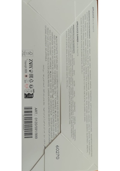 Zara Applejuıce Summer & Applejuıce Edt 90ml 3,04 Fl. Oz . Vanilya