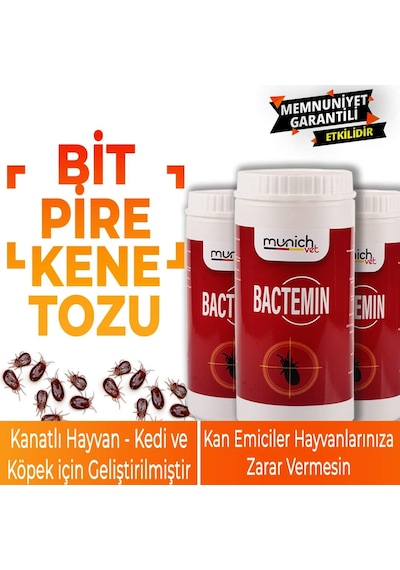 Bactemi̇n Akarsid Doğal Kanatlı Bit Kene Parazit Tozu 500 Gr