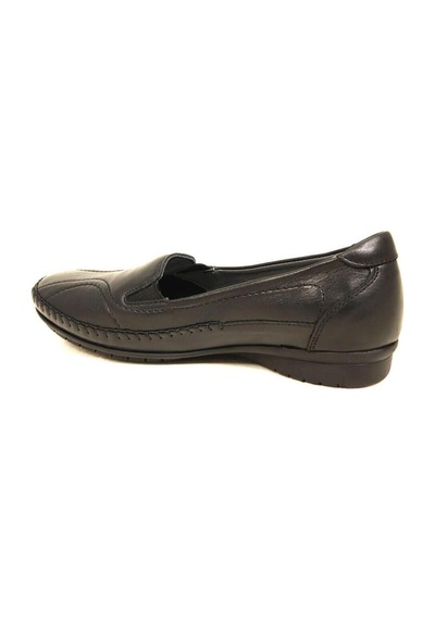 Forelli 51302 Lady Hakiki Deri Comfort Kadın Günlük Ayakka Sıyah