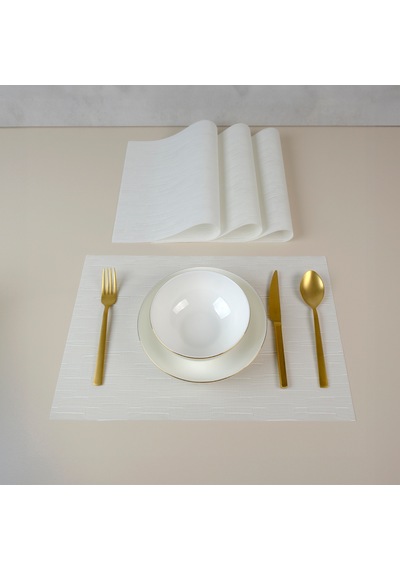 Maxstyle Bamboo Chalk 4 Parça Amerikan Servis 30x45 Cm Renkli