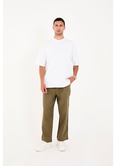 Rocqerx R-4419 Fermuarlı Baggy Pantolon Haki