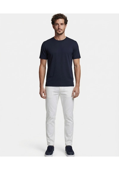 Yargıcı Regular Bisiklet Yaka Kısa Kol T-shirt 26yetr2014x 004 Lacivert
