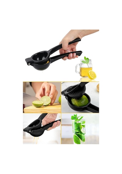 Siyah Lüks Döküm Limon&portakal Narenciye Sıkacağı - Pratik Ve Dayanıklı Gövde Döküm Diğer