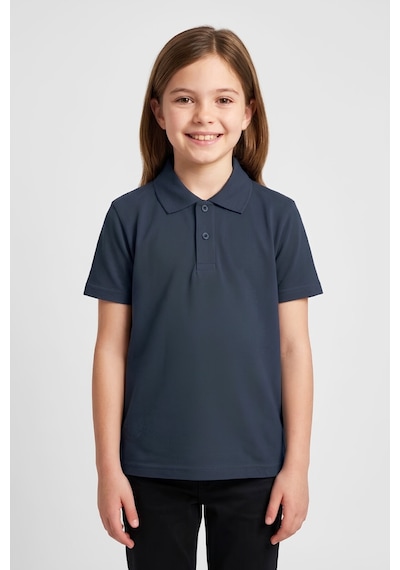 Modanino Kız Çocuk T-shirt %100 Pamuk Ve Okul Tarz 6-16 Yaş 12784mrt Koyu Lacivert