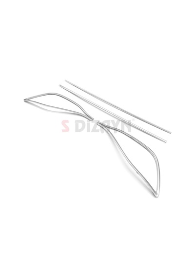 S-dizayn Vw Golf 8 Krom Egzoz Görünümü Difüzör 4 Prç. 2020 Üzeri A+ Kalite