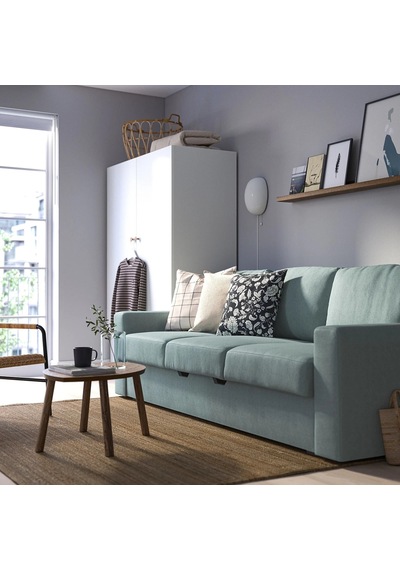 Ikea Gri Modern Kanepe - 3'lü Yataklı Kanepe