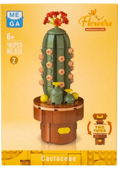 Building Block Flower 192 Parça Kaktüs