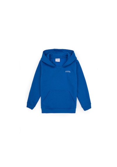 U.S. Polo Assn. Erkek Çocuk Koyu Mavi Basic Kapüşonlu Sweatshirt 50313808-VR032