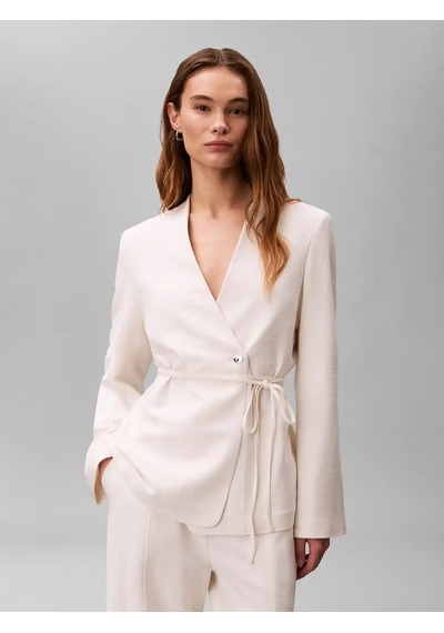 Calvin Klein Hvy Textured Shıne B, Yas, Xxs Krem Kadın Ceket