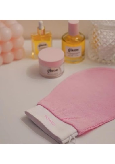 Banyo Lifi, Vücut Temizleme Kesesi, Yumuşak Peeling Eldiveni, Pembe