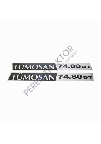 Tümosan 74.80 Dt Kaporta Yazı Etiketi Sağ - Sol Yapışkanlı