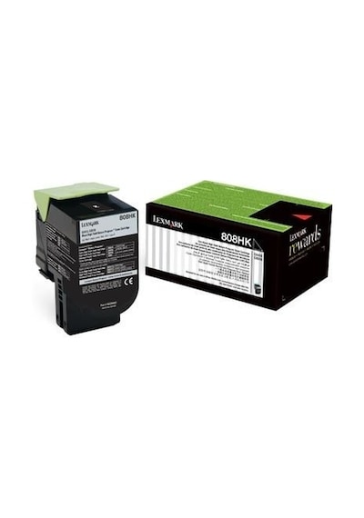 Lexmark 80c8hk0 808hk Siyah Black Toner Yüksek Kapasit...