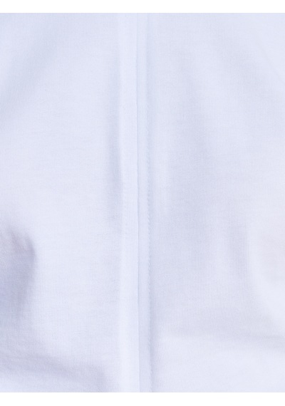 Dilvin 31585 Drape Detaylı T-shirt-beyaz Beyaz