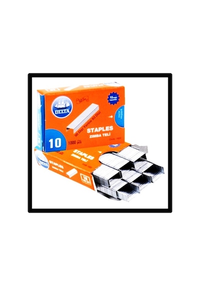 Delta Zımba Teli No:10 Gümüş - 3 paket