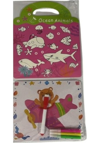 Ocean Animals Puzzle Boyama Seti No:el-4