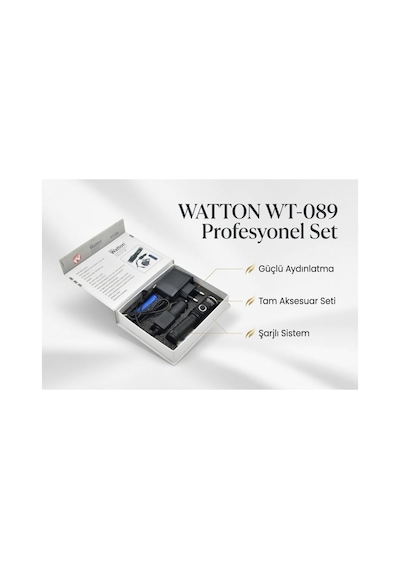 Wt-089 Şarjlı 3 Mod Q5 Led El Feneri Acil Durum Lambası Güvenlik,deprem,yürüyüş Feneri Siyah
