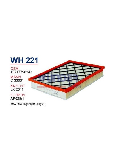 WUNDER WH221 HAVA FİLTRESİ - BMW X5 (E70)- X6(E71)