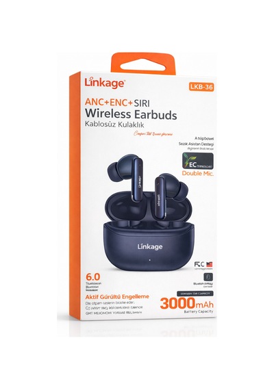 Linkage Lkb-36 Anc Kablosuz Bluetooth Kulaklık Enc, Siri Destekli