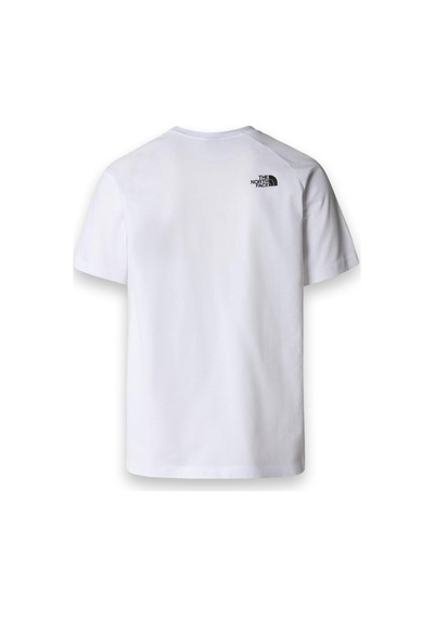 The North Face Nf0a87nj M S/s Raglan Redbox Tee Beyaz-siyah Erkek T-shirt Beyaz - Siyah